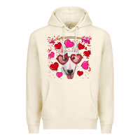 Tofu Valentine's day  bull terrier Premium Hoodie - RanaPortraitStore