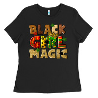 Black black girl magic juneteenth Ladies Tee - CowGirlArtShop