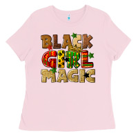 Bubblegum Pink black girl magic juneteenth Ladies Tee - CowGirlArtShop