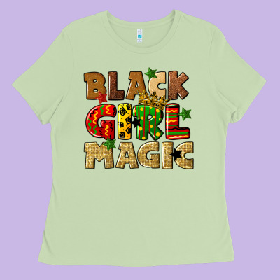 Black Girl Magic Juneteenth Ladies Tee Designed By Cowgirlartshop
