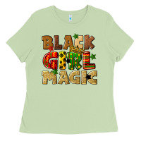 Matcha black girl magic juneteenth Ladies Tee - CowGirlArtShop