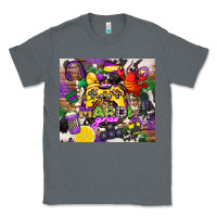 Charcoal Heather mardi gras gamer Classic Tee - CowGirlArtShop