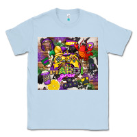 Dusty Blue mardi gras gamer Classic Tee - CowGirlArtShop
