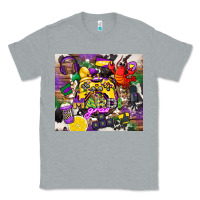 Heather Grey mardi gras gamer Classic Tee - CowGirlArtShop