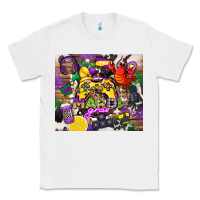 White mardi gras gamer Classic Tee - CowGirlArtShop
