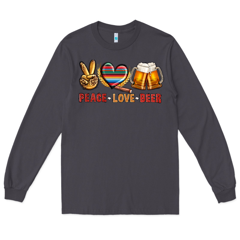 Peace Love Beer Bbs Long Sleeve Tee by BundleAndBundleShop | Teevron