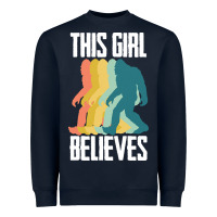 Navy bigfoot t  shirt bigfoot   this girl believes t  shirt Heavyweight Sweatshirt - DesigneFamous
