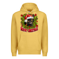 Antique Gold meowy christmas Premium Hoodie - CowhideDigitalArt