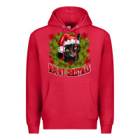 Cardinal meowy christmas Premium Hoodie - CowhideDigitalArt