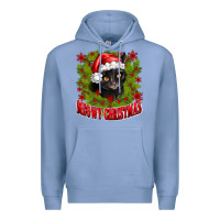 Colony Blue meowy christmas Premium Hoodie - CowhideDigitalArt