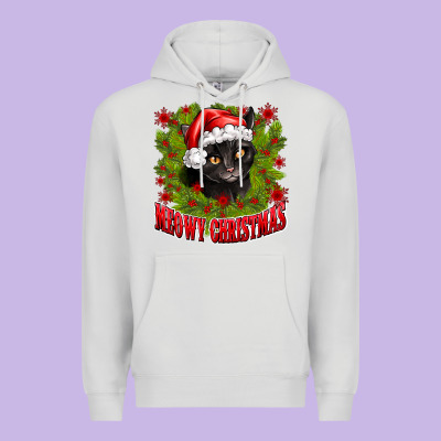 Meowy Christmas Premium Hoodie Designed By Cowhidedigitalart