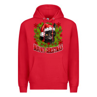 Red meowy christmas Premium Hoodie - CowhideDigitalArt