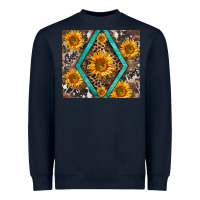 Navy sunflower tumbler Heavyweight Sweatshirt - BarkalooDesign