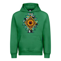 Emerald aztec leopard sunflower Urban Hoodie - JahusDesignShop
