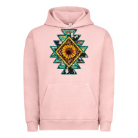 Pigment Salmon aztec leopard sunflower Urban Hoodie - JahusDesignShop