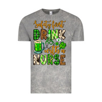 Cloud Rock St. Patrick's Safety first drink with a Nurse Vintage Tee - OliviaCreatesArt
