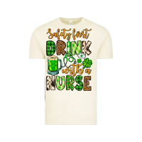 Vintage Arctic St. Patrick's Safety first drink with a Nurse Vintage Tee - OliviaCreatesArt
