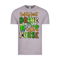 St. Patrick's Safety First Drink With A Nurse Vintage Tee | Teevron