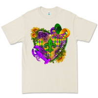 Bone Mardi Gras heart Premium Tee - HowdyJamesFarm