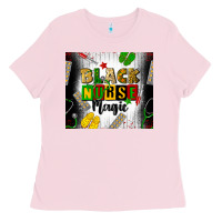 Bubblegum Pink black nurse magic Ladies Tee - CowGirlArtShop