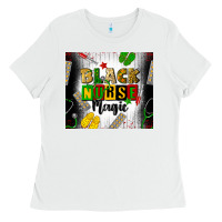 White black nurse magic Ladies Tee - CowGirlArtShop