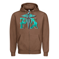 Chestnut physician medical symbol assistant nurse Zipper Hoodie - BarkalooDesign