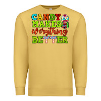 Antique Gold candy makes everything better Premium Sweatshirt - AdoDesignShop