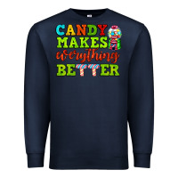 Navy candy makes everything better Premium Sweatshirt - AdoDesignShop