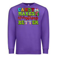 Purple candy makes everything better Premium Sweatshirt - AdoDesignShop