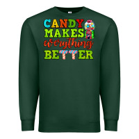 Sports Green candy makes everything better Premium Sweatshirt - AdoDesignShop