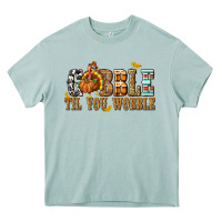 Arona Gobble Til You Wobble with Turkey Heavy Core Tee - texasbilliewilder