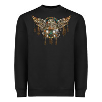 Black native dream catcher with owl Heavyweight Sweatshirt - BarkalooDesign