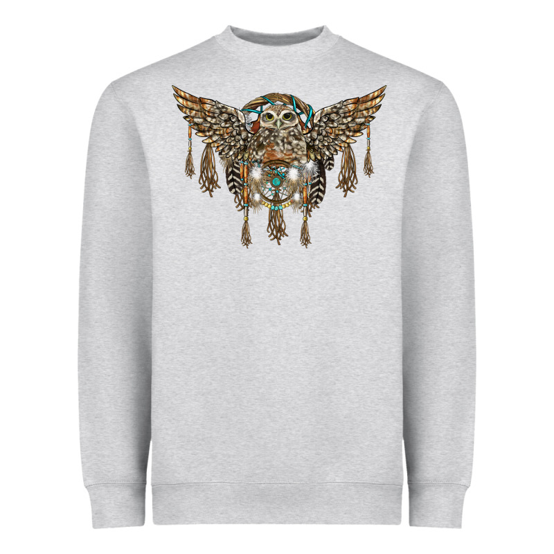 Native Dream Catcher With Owl Heavyweight Sweatshirt by BarkalooDesign | Teevron