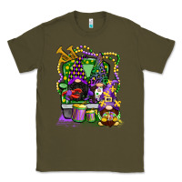 Army Green mardi gras gnomies truck Classic Tee - CowGirlArtShop