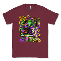 Burgundy mardi gras gnomies truck Classic Tee - CowGirlArtShop