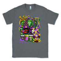 Charcoal Heather mardi gras gnomies truck Classic Tee - CowGirlArtShop