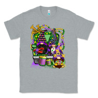 Heather Grey mardi gras gnomies truck Classic Tee - CowGirlArtShop