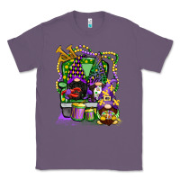 Lavender mardi gras gnomies truck Classic Tee - CowGirlArtShop
