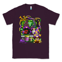 Plum mardi gras gnomies truck Classic Tee - CowGirlArtShop