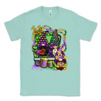Seafoam mardi gras gnomies truck Classic Tee - CowGirlArtShop