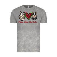 Cloud Rock Peace Love Blue Heeler Vintage Tee - Jasminsmagicworld