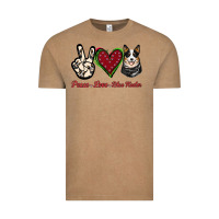 Vintage Coffee Peace Love Blue Heeler Vintage Tee - Jasminsmagicworld