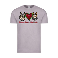 Vintage Zinc Peace Love Blue Heeler Vintage Tee - Jasminsmagicworld
