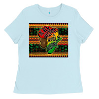 Baby Blue black history is world history Ladies Tee - CowGirlArtShop