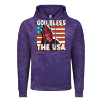 Cloud Purple God Bless the USA Vintage Hoodie - FaDigitalArtStudio