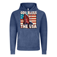 Vintage Denim God Bless the USA Vintage Hoodie - FaDigitalArtStudio