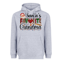Heather Grey santa's favorite grandma Heavyweight Hoodie - AdoDesignShop