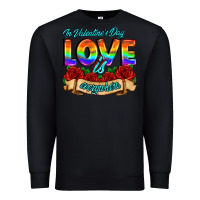 Black in valentines day love is everywhere Premium Sweatshirt - AdoDesignShop