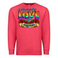 Cardinal in valentines day love is everywhere Premium Sweatshirt - AdoDesignShop
