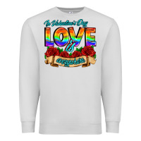 Dove Grey in valentines day love is everywhere Premium Sweatshirt - AdoDesignShop